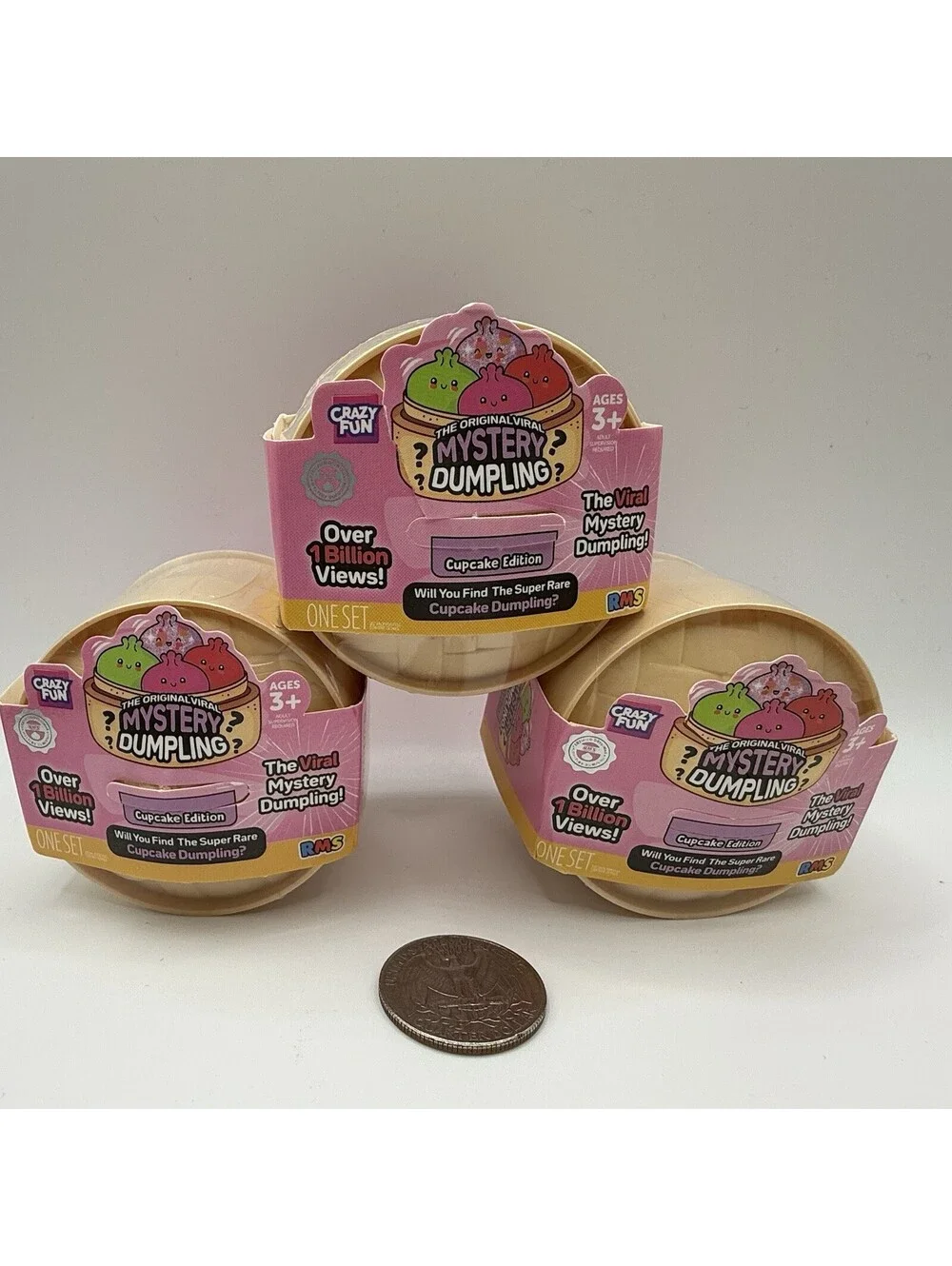[3 PC] RMS - The Original Viral Mystery Dumpling: Cupcake Edition *MINI*